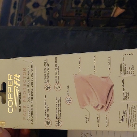 Copper Fit Guardwell Face Protector *New in box*Onesize fits most Youth 8+ - Picture 3 of 6